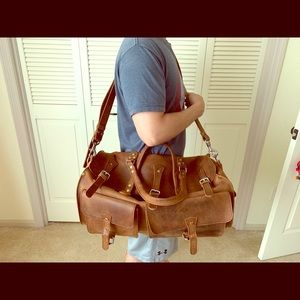 100% Leather Duffle